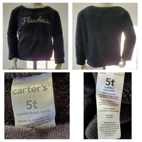 9 Shirts Tops Sweatshirt Girls Size 5 T Toddler - Picture 10 of 11